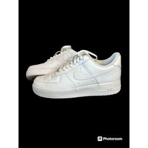 Nike Air Force 1's All White Mens Sz 9.5
